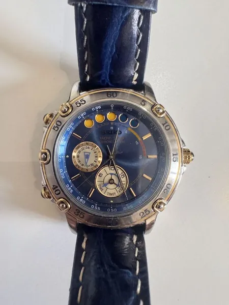 Seiko Yacht-Timer 6M37-6000 otel stare bun