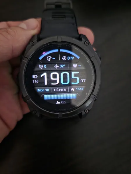 Garmin Fenix 8 Sapphire titan stare bun