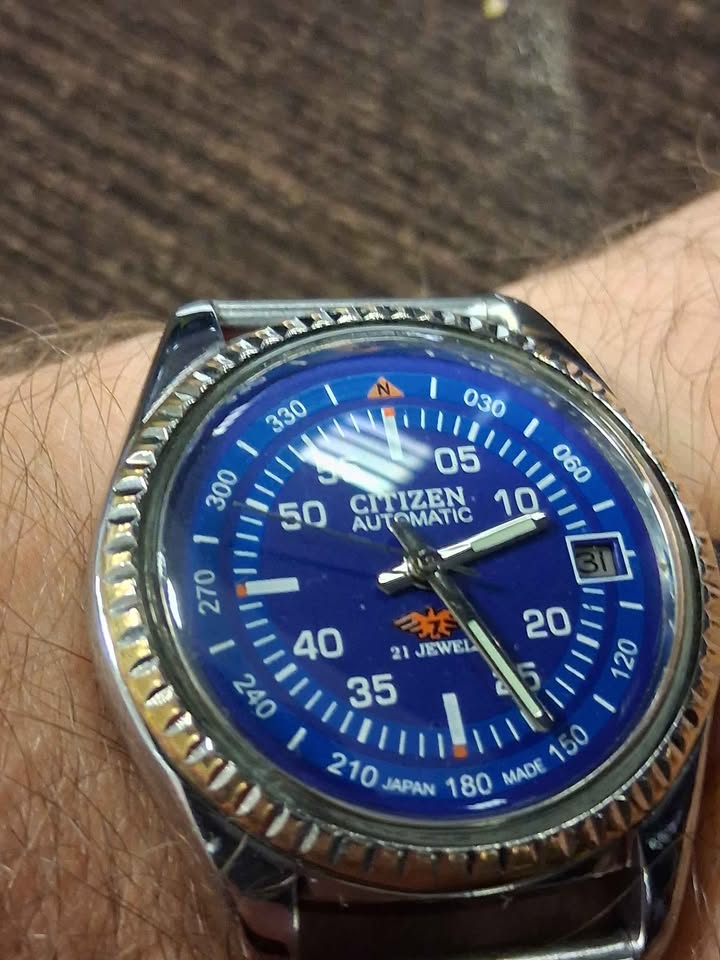 Citizen Automatic 21 Jewels Blue Dial otel stare bun