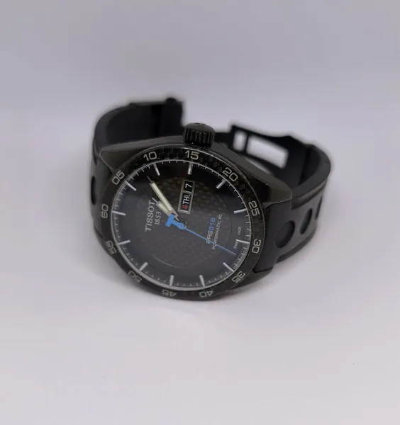 Tissot PRS516 Powermatic 80 carbon stare bun