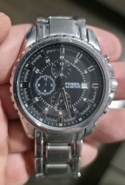 Fossil Blue Chronograph 100M otel stare bun