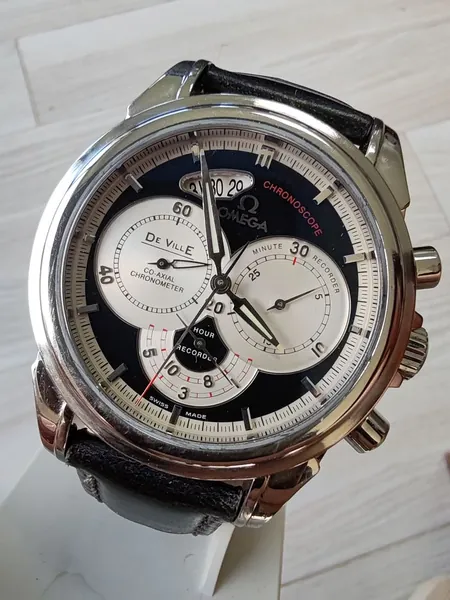 Omega De Ville Chronoscope Co-Axial otel stare bun