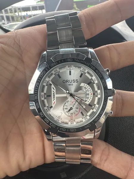 ORUSS Chronograph Tachymeter otel stare nou