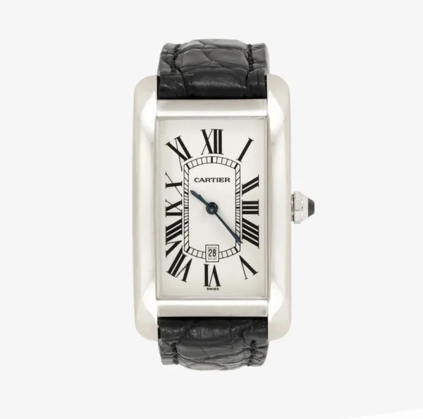 Cartier Tank Américaine 1741 aur stare bun