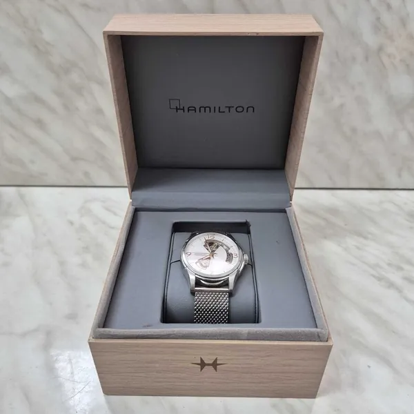 Hamilton Jazzmaster Open Heart H325651 otel stare excelent