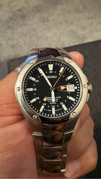 Seiko Sportura Perpetual Calendar GMT SLT047P1 otel stare bun