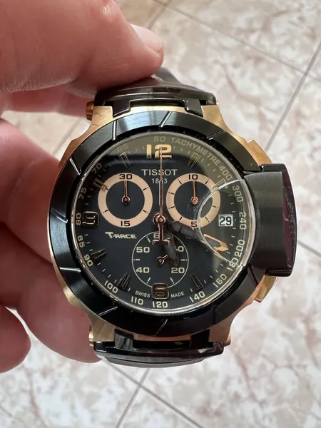Tissot T-Race Chronograph Rose Gold PVD otel stare excelent
