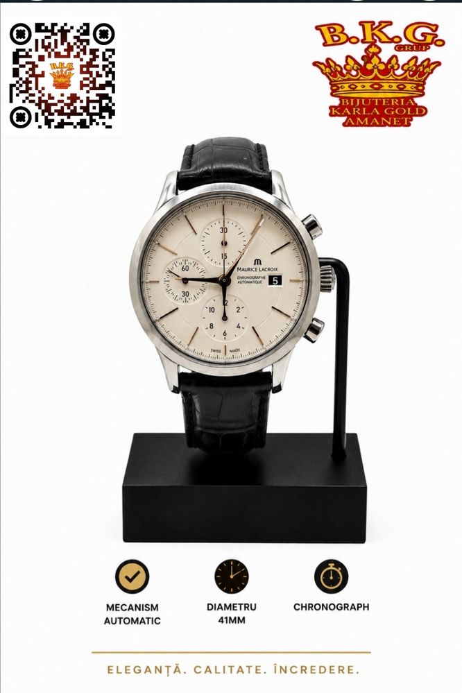 Maurice Lacroix Les Classiques Chronograph LC6058 otel stare bun