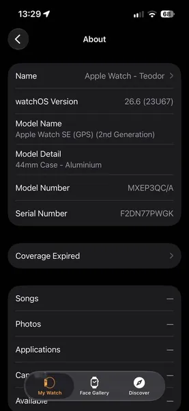 Apple Watch SE 2 MXEP3QC/A aluminiu stare bun