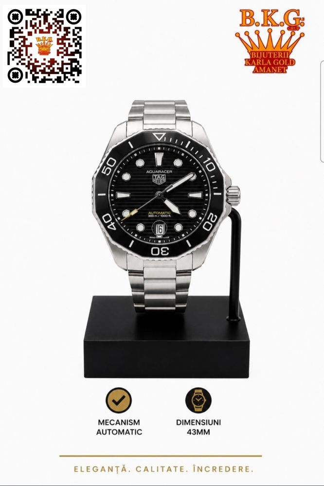Tag Heuer Aquaracer Professional 300 WBP201A otel stare bun