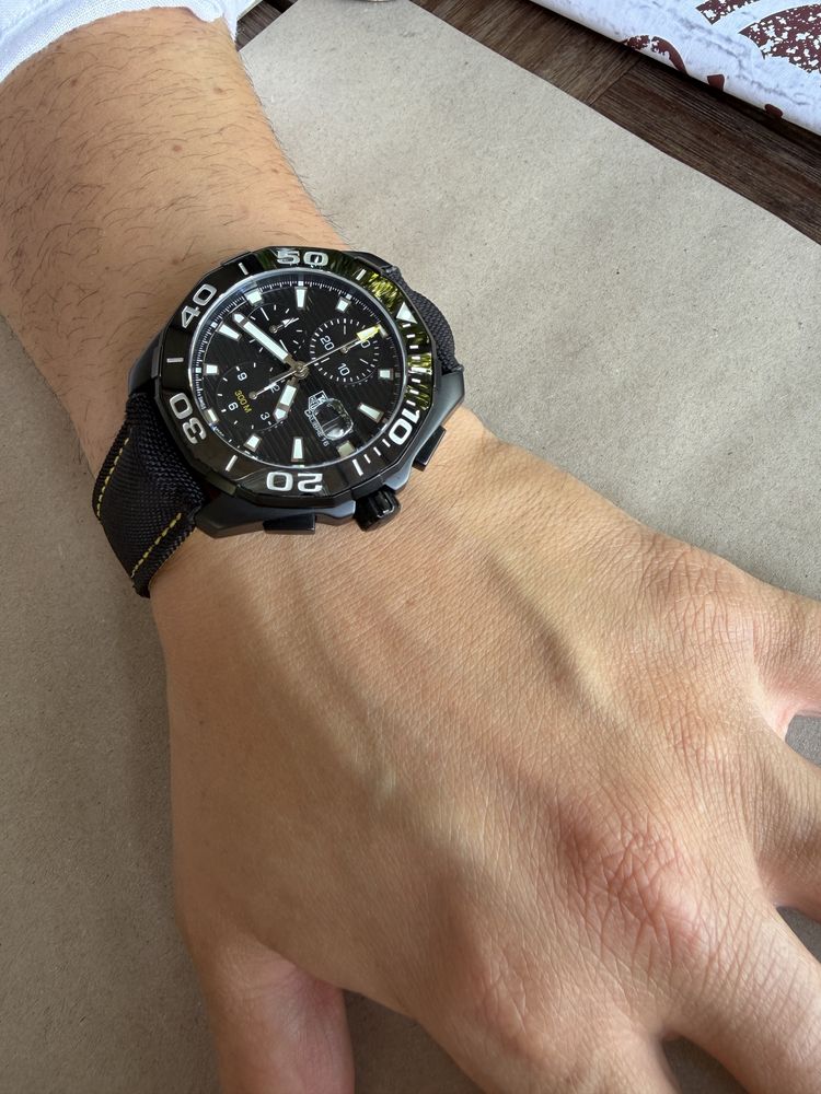 Tag Heuer Aquaracer 300M Calibre 16 CAY218A.FC6361 titan stare bun