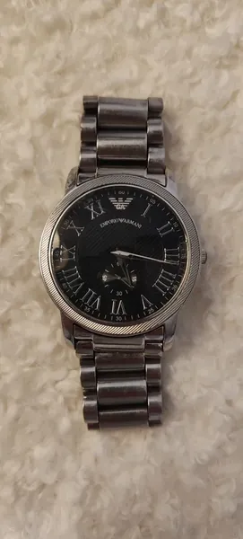 Emporio Armani Classic Roman Small Seconds otel stare bun