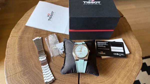 Tissot PRX Powermatic 80 Ice Blue otel stare nou