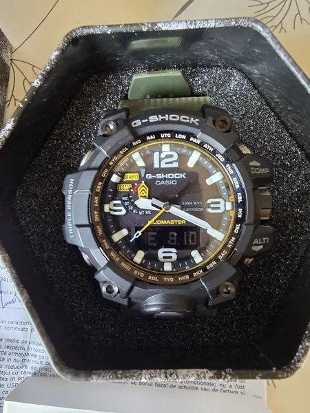 Casio G-Shock Mudmaster GWG-1000-1A3ER plastic stare bun