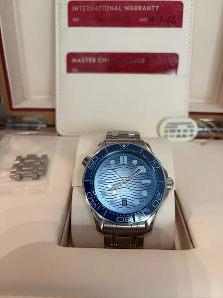 Omega Seamaster Diver 300M Summer Blue 75th otel stare excelent
