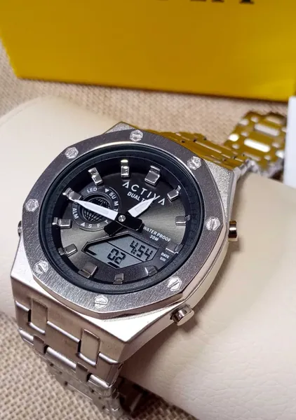 Activa Dual Time Ana-Digi ACWM 303-001 oțel stare nou