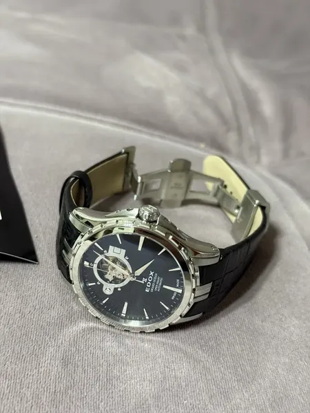 Edox Grand Ocean Open Heart 85008 oțel stare excelent