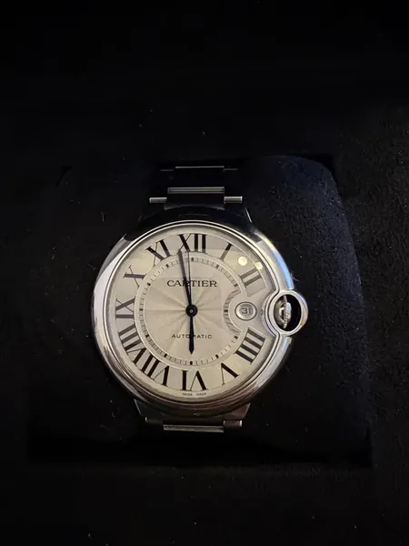 Cartier Ballon Bleu de Cartier Silver Guilloché Dial oțel stare nou