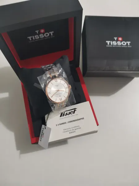 Tissot Chemin des Tourelles Powermatic 80 Two-Tone Rose Gold oțel stare nou