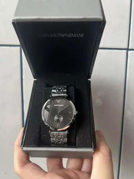 Emporio Armani Classic Small Seconds AR1676 oțel stare nou