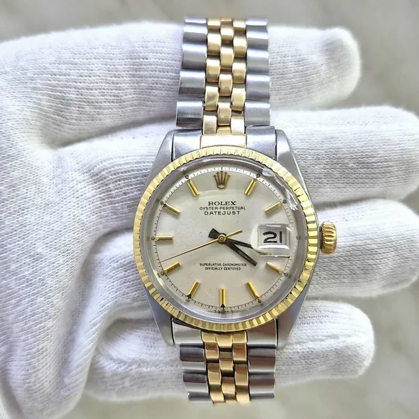 Rolex Datejust Jubilee Aur/Oțel anii '60 1601 aur stare bun