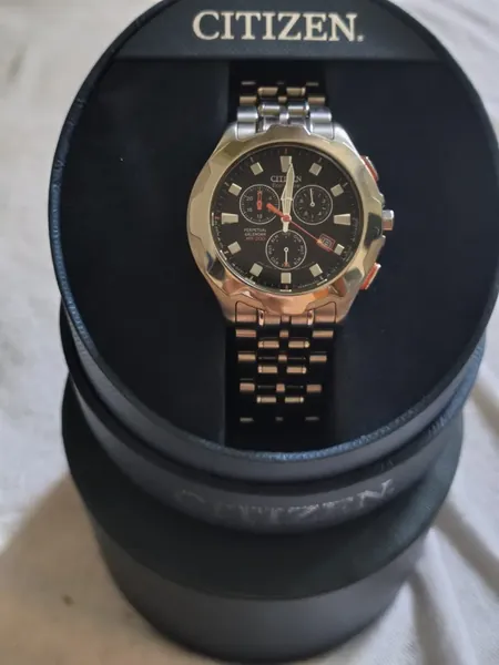 Citizen Eco-Drive Perpetual Calendar Chronograph oțel stare bun