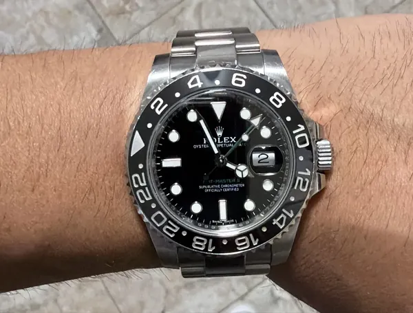 Rolex GMT-Master II Black Ceramic 116710LN oțel stare bun