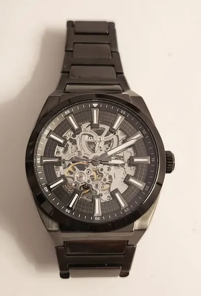 Fossil Everett Skeleton Black ME3206 oțel stare excelent