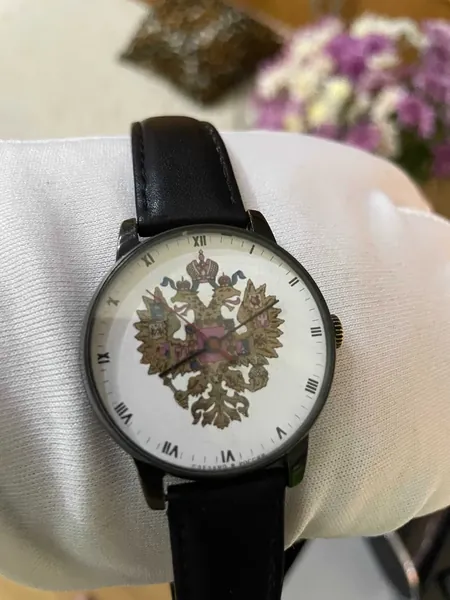 Pobeda Vintage anii '80 Double-Headed Eagle Dial oțel stare bun