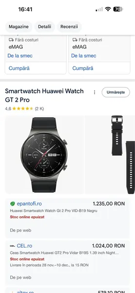 Huawei Watch GT 2 Pro titan stare bun