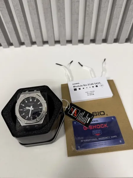Casio G-Shock GA-2100 CasiOak AP Mod Silver oțel stare nou