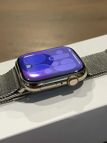 Apple Watch Series 7 45mm Gold Steel Milanese oțel stare bun