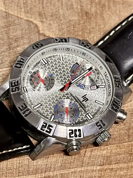Lip Chronograph Calendar Perpetual oțel stare bun