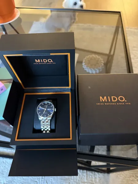 Mido Belluna II Automatic Blue Sunray M024.630.11.041.00 oțel stare bun