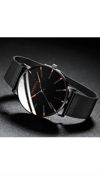 Fără marcă Quartz Mesh Black Orange alt material stare nou
