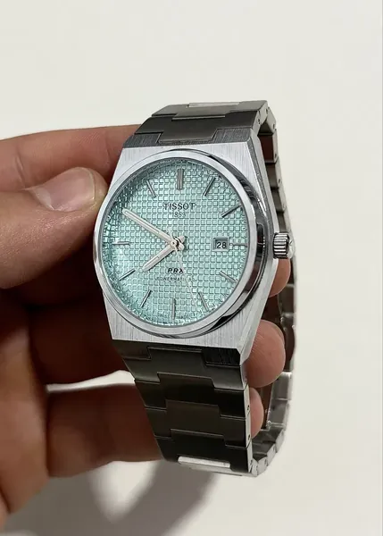 Tissot PRX Powermatic 80 Ice Blue oțel stare bun