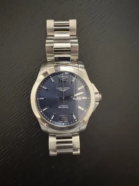 Longines Conquest Blue Dial oțel stare bun