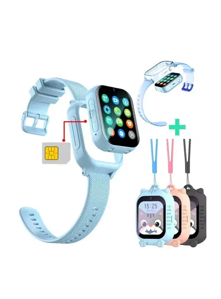 Fără marcă Kids GPS Smartwatch 4G SIM Blue stare nou