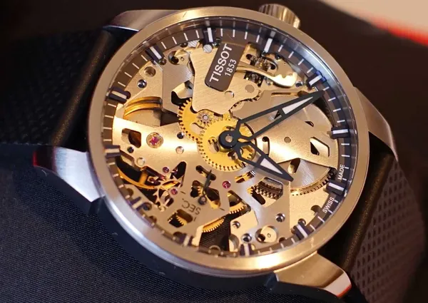 Tissot T-Complication Squelette 43mm Manual oțel stare bun