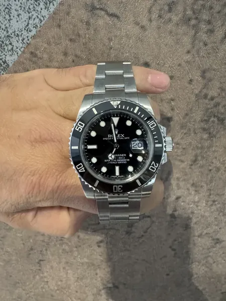 Rolex Submariner Date Black Ceramic oțel stare bun
