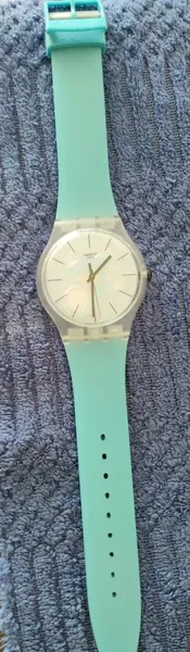 Swatch New Gent Turquoise Silicone plastic stare nou