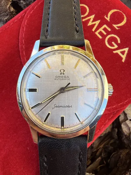 Omega Seamaster Linen Dial 14704 SC-61 14704 SC-61 oțel stare bun