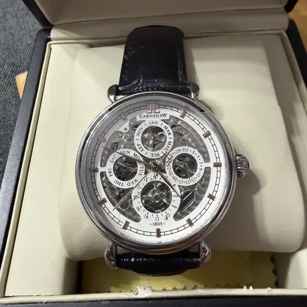 Thomas Earnshaw Grand Calendar ES-8043-02 oțel stare bun
