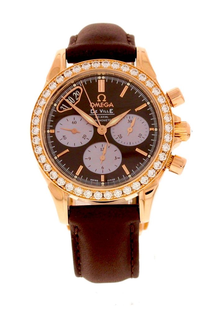 Omega De Ville Co-Axial Chronograph aur stare bun