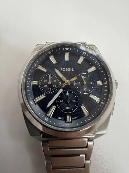 Fossil Chronograph Blue Dial FS6104 oțel stare bun