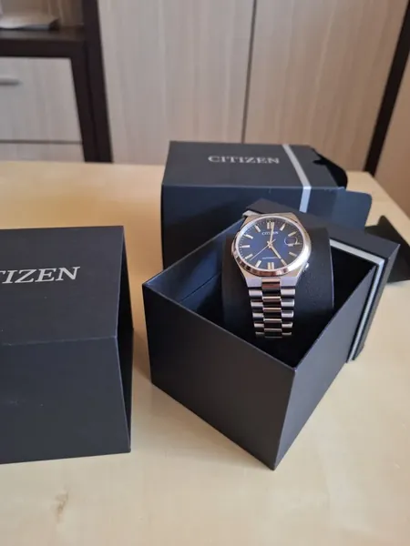 Citizen Tsuyosa Blue Pearl NJ0151-88L oțel stare nou
