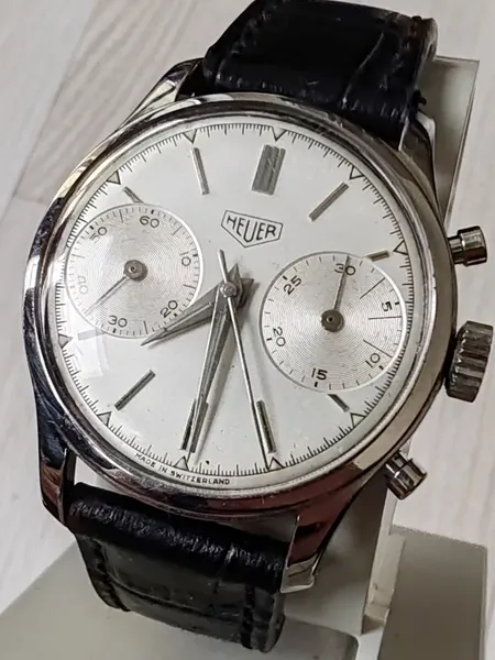 Heuer Pre Carrera Big Eyes Valjoux 23 oțel stare bun