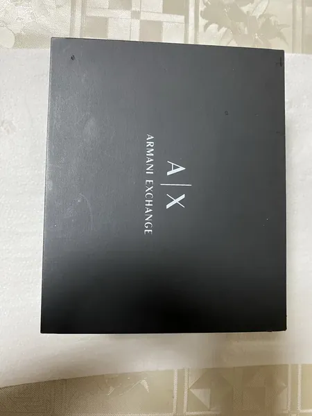 Armani Exchange Chronograph Gift Set with Bracelet oțel stare nou