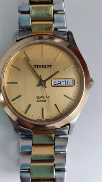Tissot Seastar Automatic Day-Date Two-Tone oțel stare bun