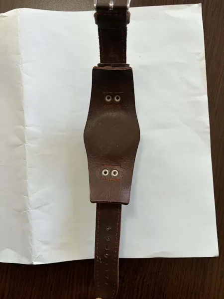 Addiesdive Pilot Automatic 200M Cadran negru, curea cuff maro oțel stare nou